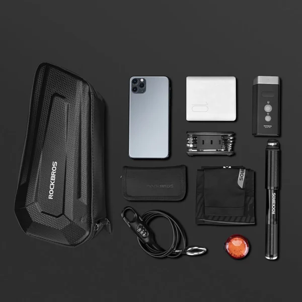 Rockbros B66 waterproof bicycle bag for frame - blackeng