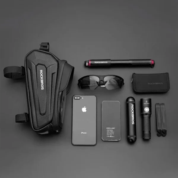 Rockbros B68-1 armored bicycle bag with phone pocket 1.7l - blackeng