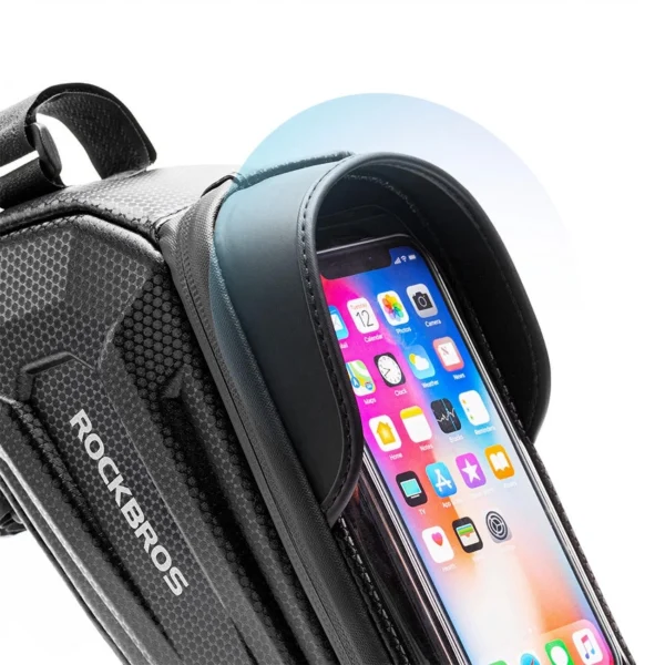 Rockbros B68-1 armored bicycle bag with phone pocket 1.7l - blackeng