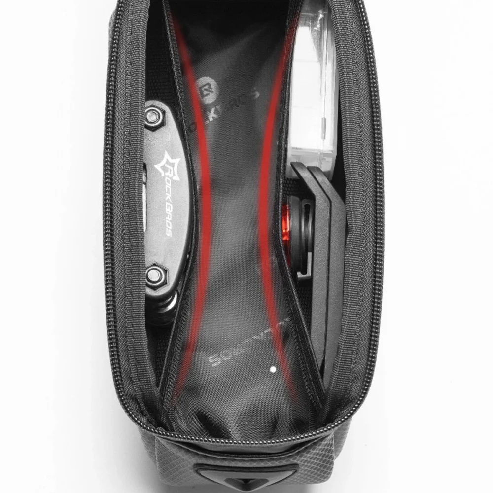 Rockbros B68-1 armored bicycle bag with phone pocket 1.7l - blackeng