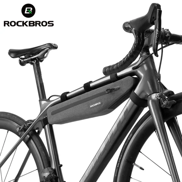 Rockbros AS-052 waterproof bicycle bag for frame - grayeng