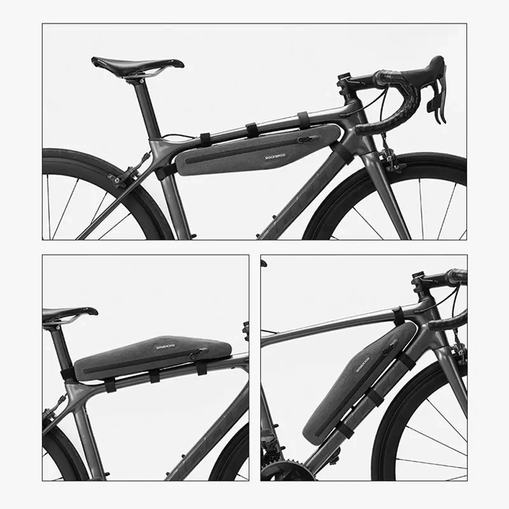 Rockbros AS-052 waterproof bicycle bag for frame - grayeng