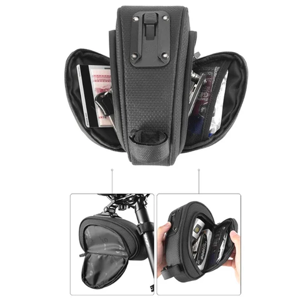 Rockbros C40 bicycle bag under the saddle - blackeng