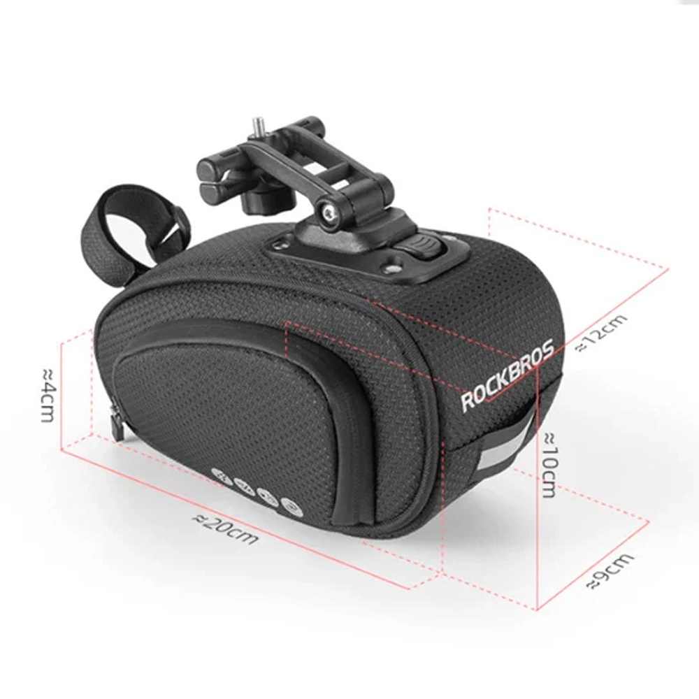 Rockbros C40 bicycle bag under the saddle - blackeng