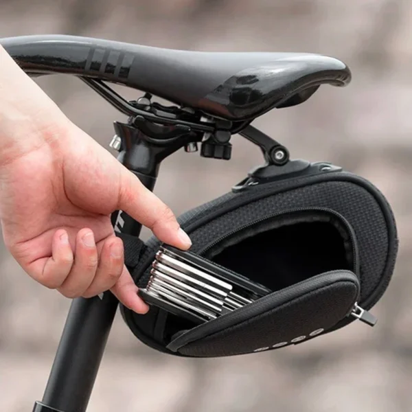 Rockbros C40 bicycle bag under the saddle - blackeng