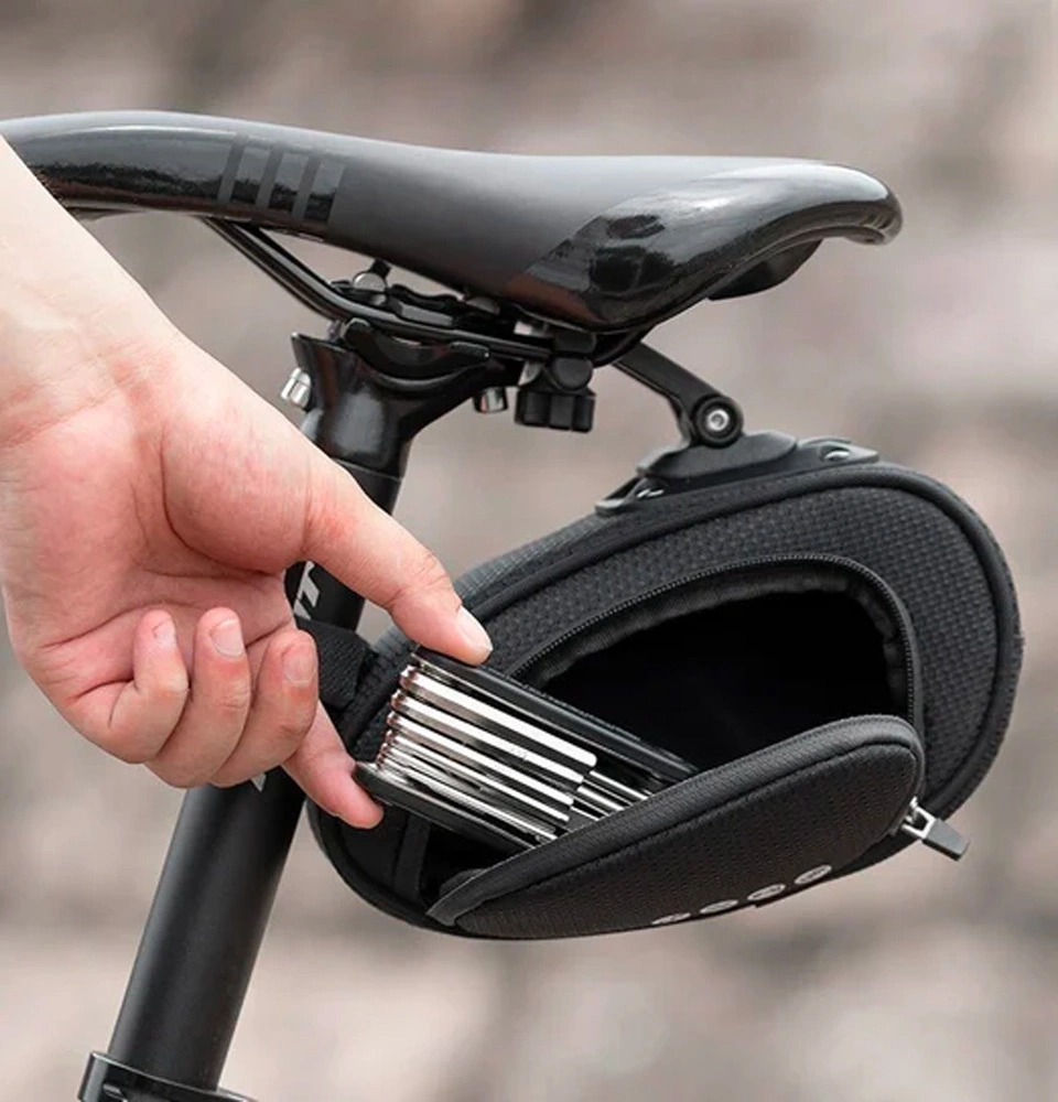 Rockbros C40 bicycle bag under the saddle - blackeng