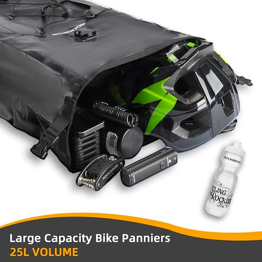 Rockbros 30140022001 waterproof bicycle bag for trunk - blackeng