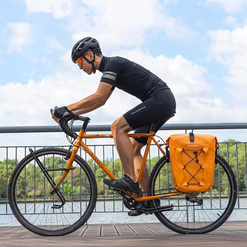 Rockbros 30140022003 waterproof bicycle bag for trunk - orangeeng