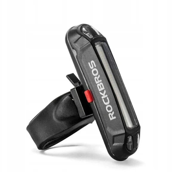 Rockbros A54BK Rear Bike Light + Micro USB - USB-A Cable - Blackeng