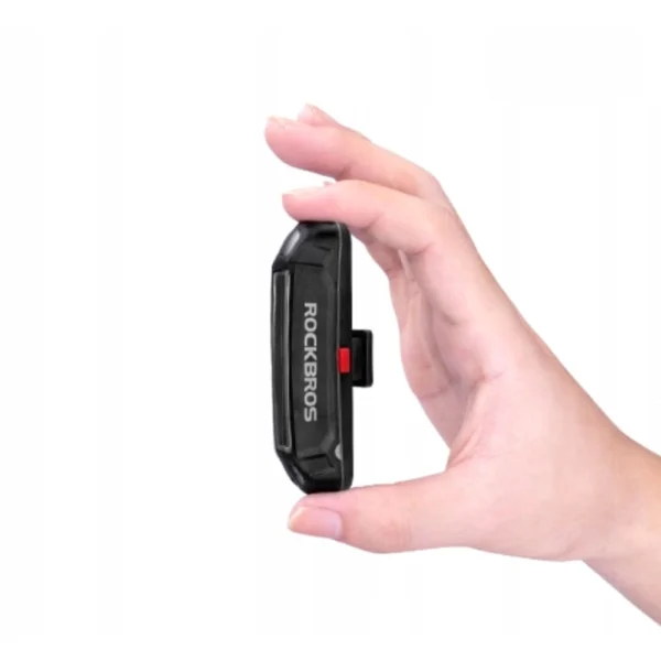 Rockbros A54BK Rear Bike Light + Micro USB - USB-A Cable - Blackeng