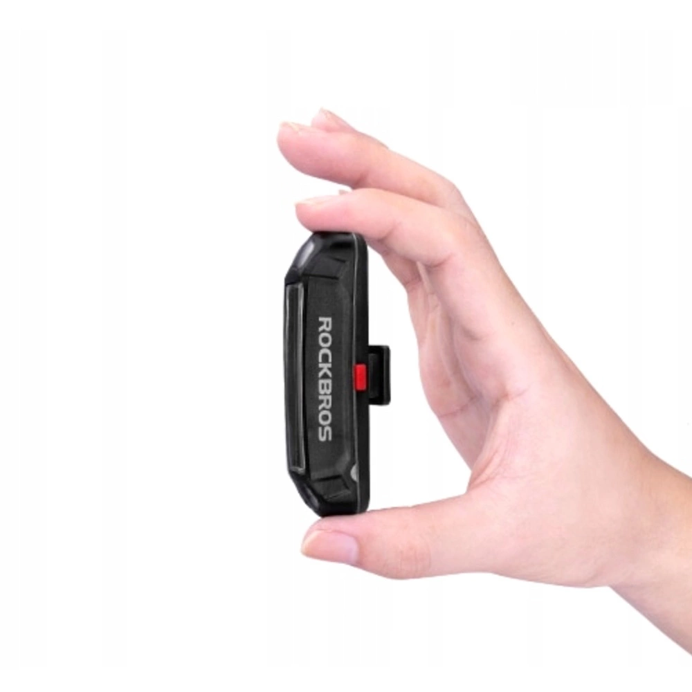 Rockbros A54BK Rear Bike Light + Micro USB - USB-A Cable - Blackeng