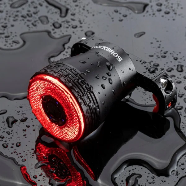 Rockbros Q5 Rear Bike Light with Intelligent Stop System - Blackeng