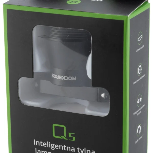 Rockbros Q5 Rear Bike Light with Intelligent Stop System - Blackeng