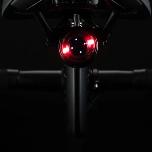 Rockbros Q1 Rear Bike Light 7 Color LED + USB-C - USB-A Cable - Blackeng