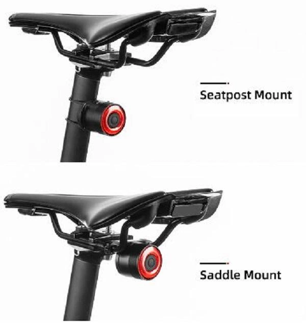 Rockbros Q3 Rear Bike Light with Smart Stop System - Blackeng