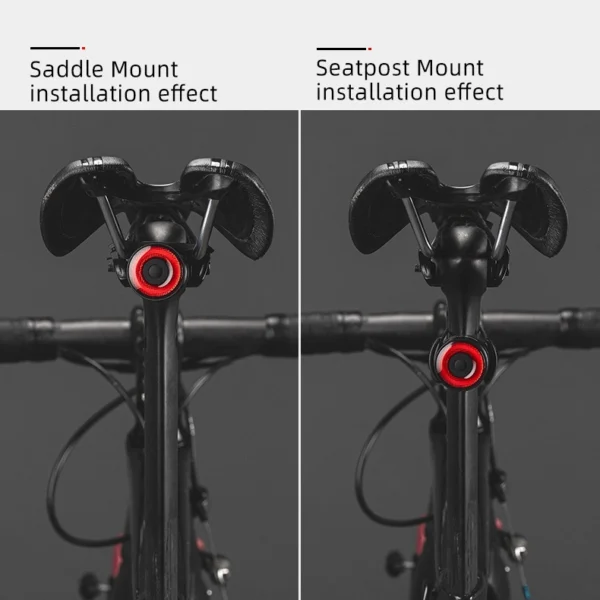 Rockbros Q3 Rear Bike Light with Smart Stop System - Blackeng