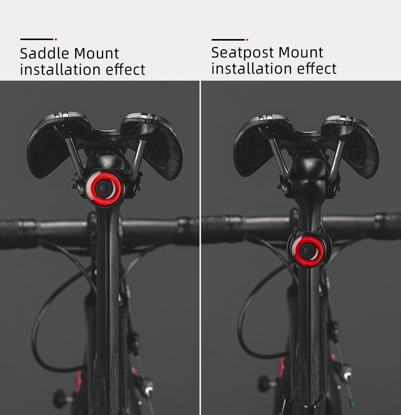 Rockbros Q3 Rear Bike Light with Smart Stop System - Blackeng