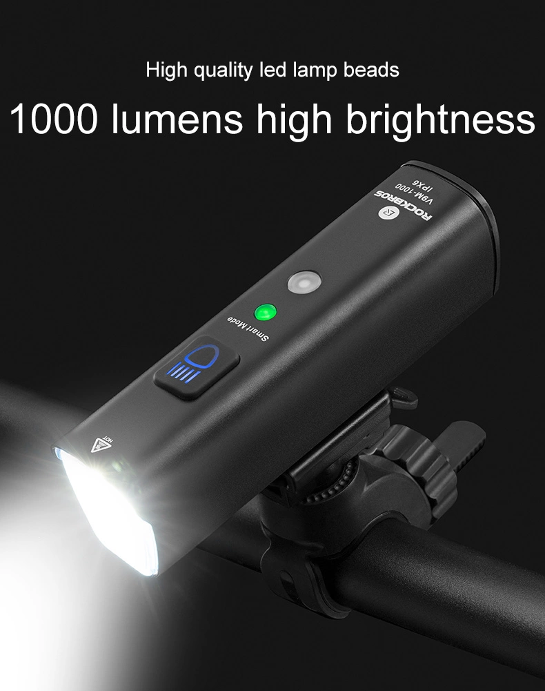 Rockbros V9M-1000 front bicycle light 1000lm - blackeng