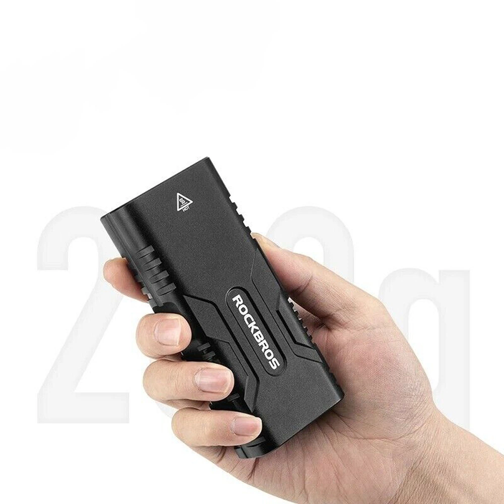 Rockbros 24310002001 bicycle light 850 lm with powerbank function + USB-C - USB-A cable - blackeng