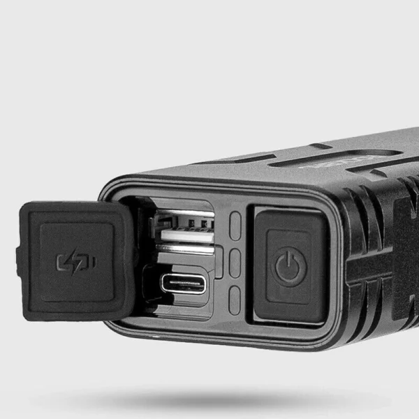 Rockbros 24310002001 bicycle light 850 lm with powerbank function + USB-C - USB-A cable - blackeng