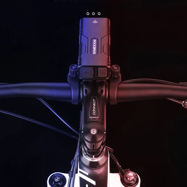 Rockbros 24310002001 bicycle light 850 lm with powerbank function + USB-C - USB-A cable - blackeng