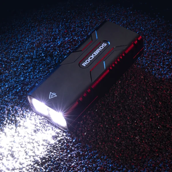 Rockbros 24310002001 bicycle light 850 lm with powerbank function + USB-C - USB-A cable - blackeng