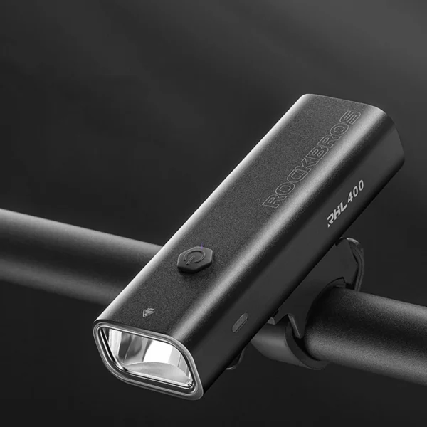 Rockbros 24310006001 front bicycle light 400 lm + micro USB cable - USB-A - blackeng