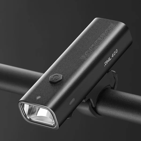 Rockbros 24310006001 front bicycle light 400 lm + micro USB cable - USB-A - blackeng