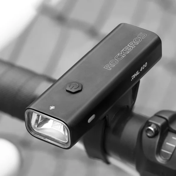 Rockbros 24310006001 front bicycle light 400 lm + micro USB cable - USB-A - blackeng