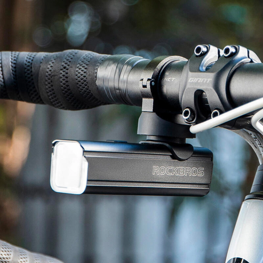 Rockbros 24610002001 front bicycle light 1000 lm + USB-C - USB-A cable - blackeng
