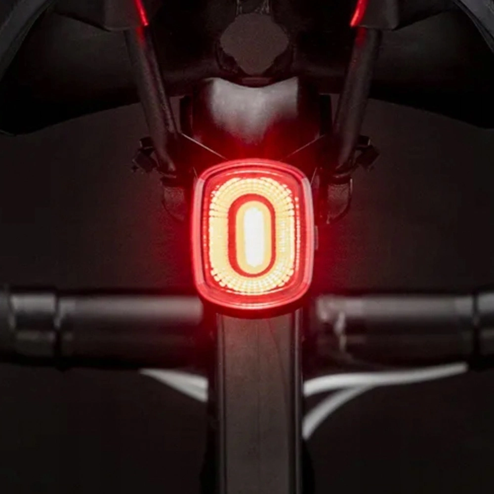 Rockbros Q2S LED Rear Bike Light with Smart Stop System + USB-C - USB-A Cable - Blackeng