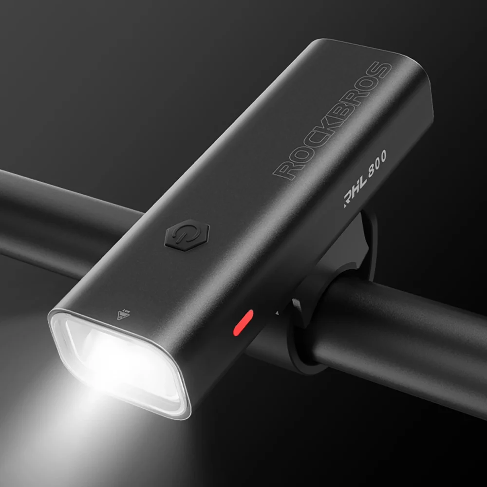 Rockbros 24710012001 front bicycle light 800 lm + USB-C - USB-A cable - blackeng