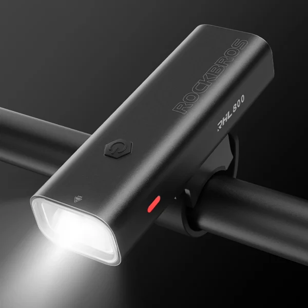Rockbros 24710012001 front bicycle light 800 lm + USB-C - USB-A cable - blackeng