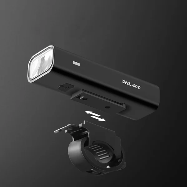 Rockbros 24710012001 front bicycle light 800 lm + USB-C - USB-A cable - blackeng