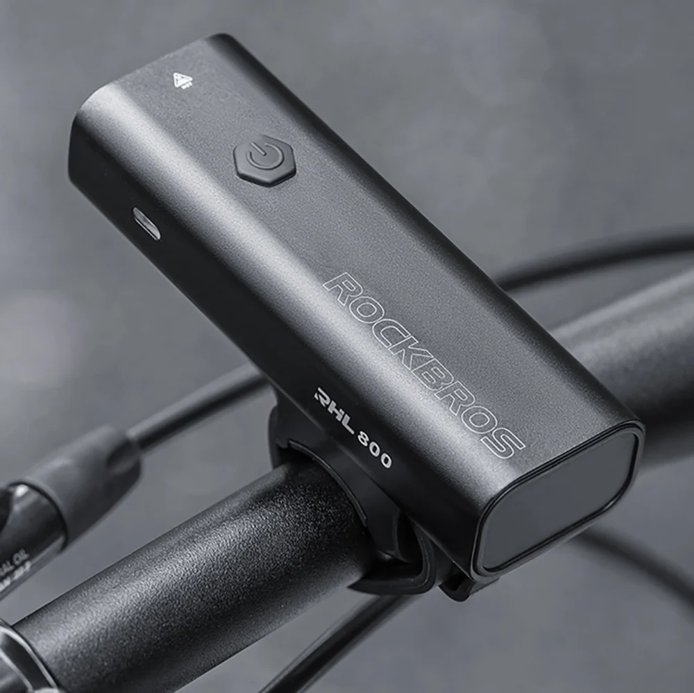 Rockbros 24710012001 front bicycle light 800 lm + USB-C - USB-A cable - blackeng