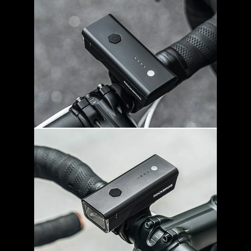 Rockbros 24510003001 front bicycle light 260 lm + USB-C - USB-A cable - blackeng