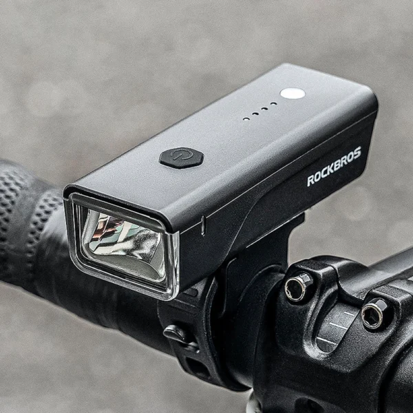 Rockbros 24510003001 front bicycle light 260 lm + USB-C - USB-A cable - blackeng