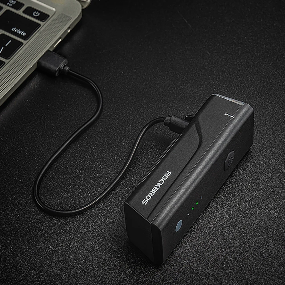 Rockbros 24510003001 front bicycle light 260 lm + USB-C - USB-A cable - blackeng