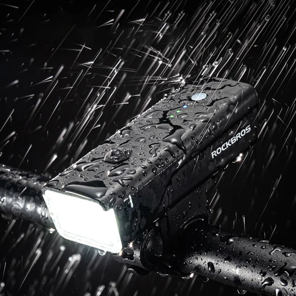 Rockbros 24510003001 front bicycle light 260 lm + USB-C - USB-A cable - blackeng