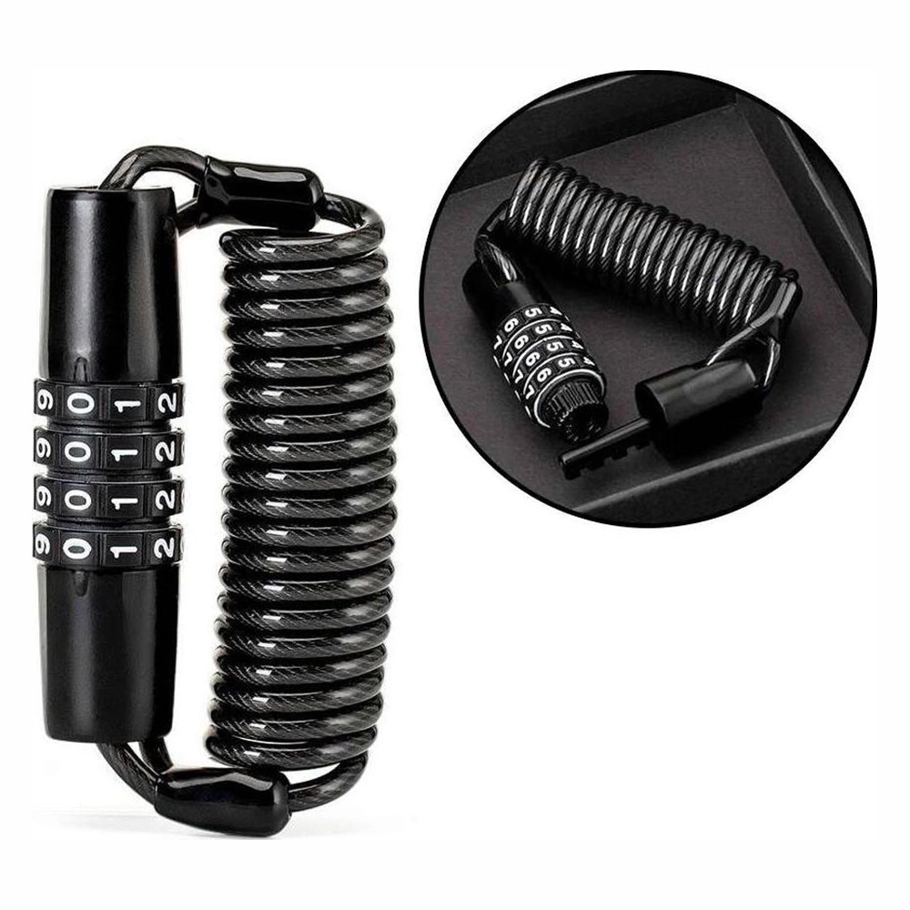 Rockbros T609 bicycle lock with 1.5 m combination - blackeng