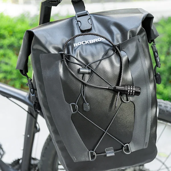 Rockbros 3240001001 bicycle lock for 0.5 m combination - blackeng
