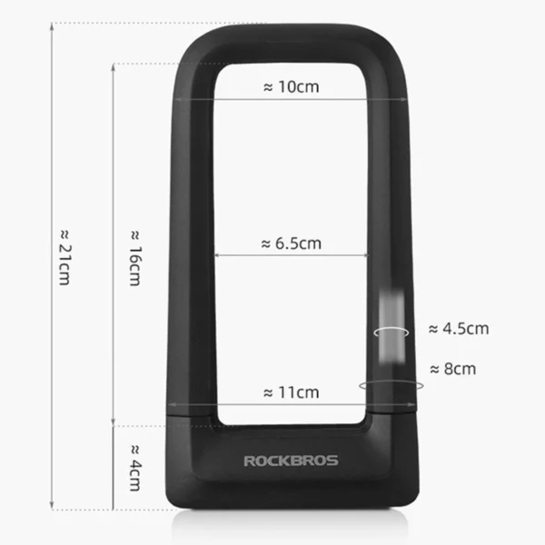 Rockbros RKS626 U-lock bicycle lock - blackeng