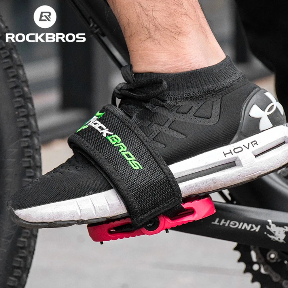 Rockbros GZT1001 bicycle pedal straps - blackeng