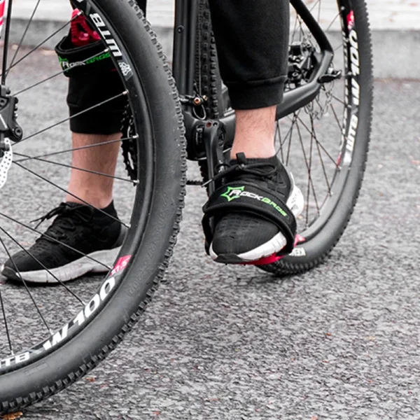 Rockbros GZT1001 bicycle pedal straps - blackeng