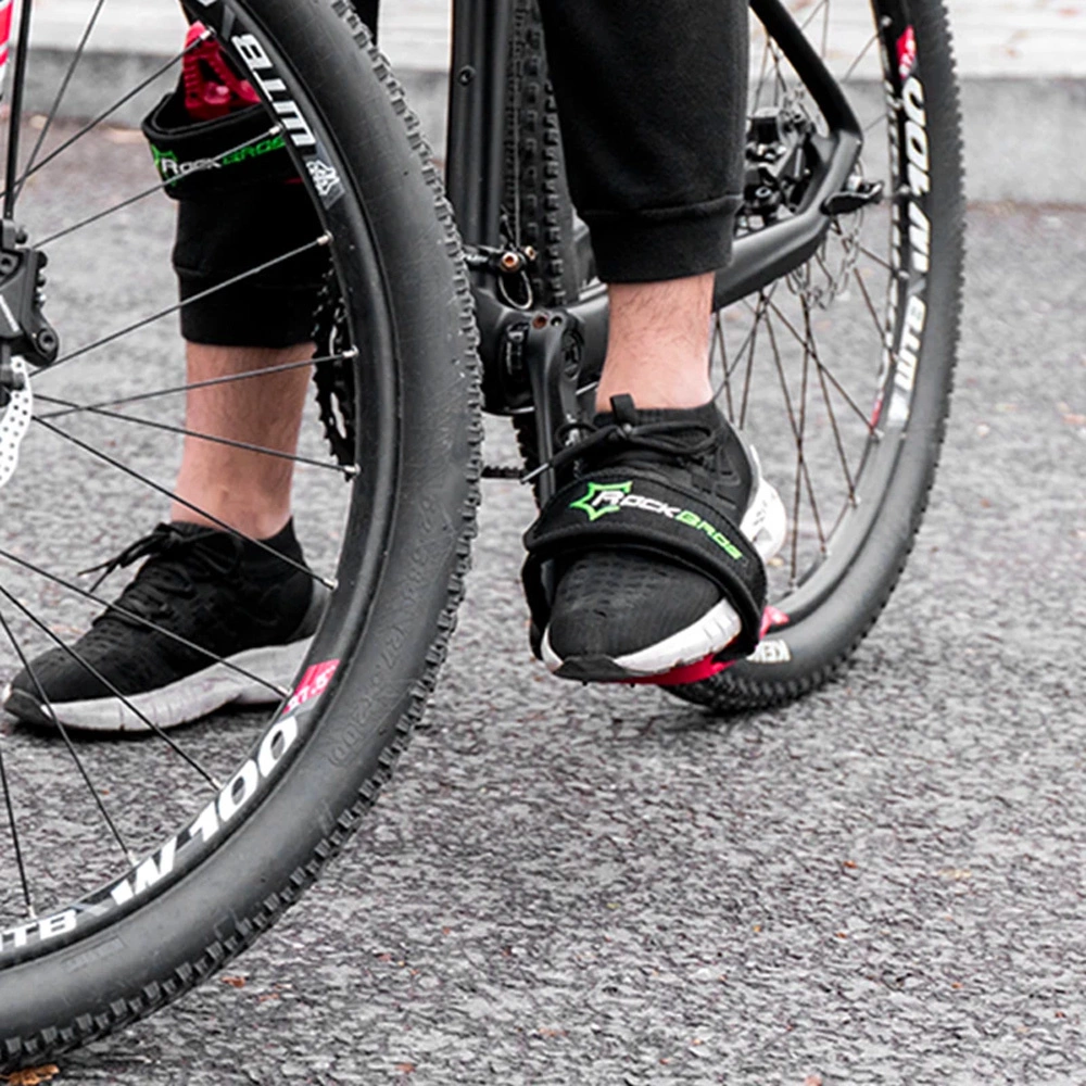 Rockbros GZT1001 bicycle pedal straps - blackeng