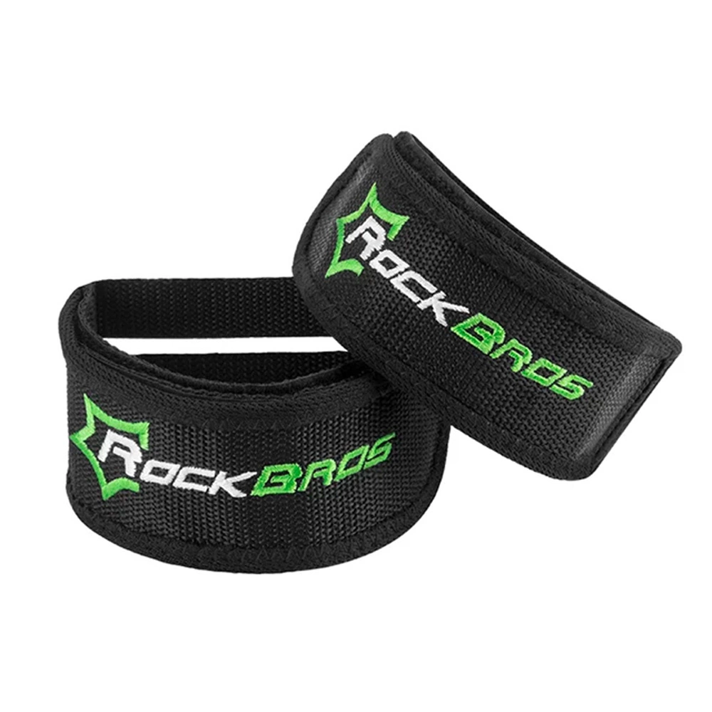 Rockbros GZT1001 bicycle pedal straps - blackeng