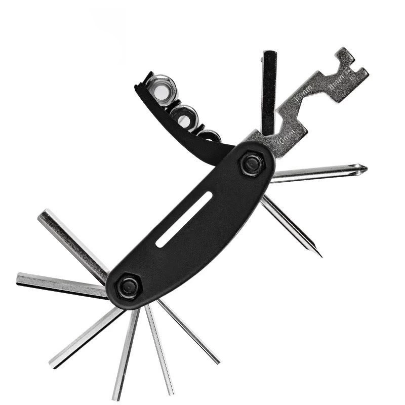 Rockbros GJ1601 16-in-1 multi-tool for bicycle repair - blackeng