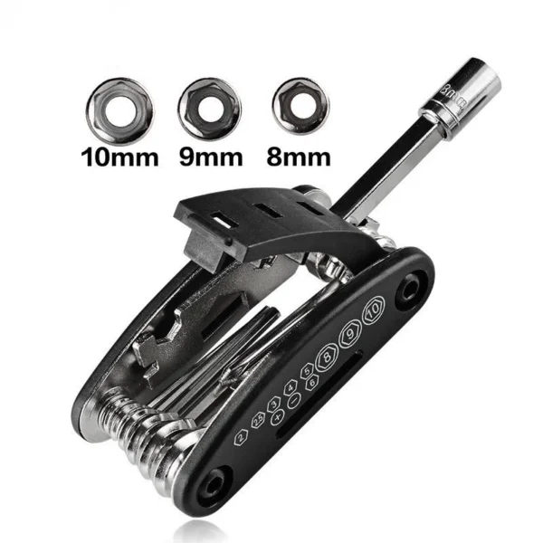 Rockbros GJ1601 16-in-1 multi-tool for bicycle repair - blackeng