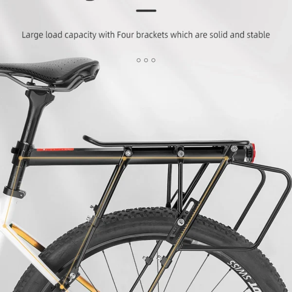 Rockbros 33210004001 bicycle rack with shelf - blackeng