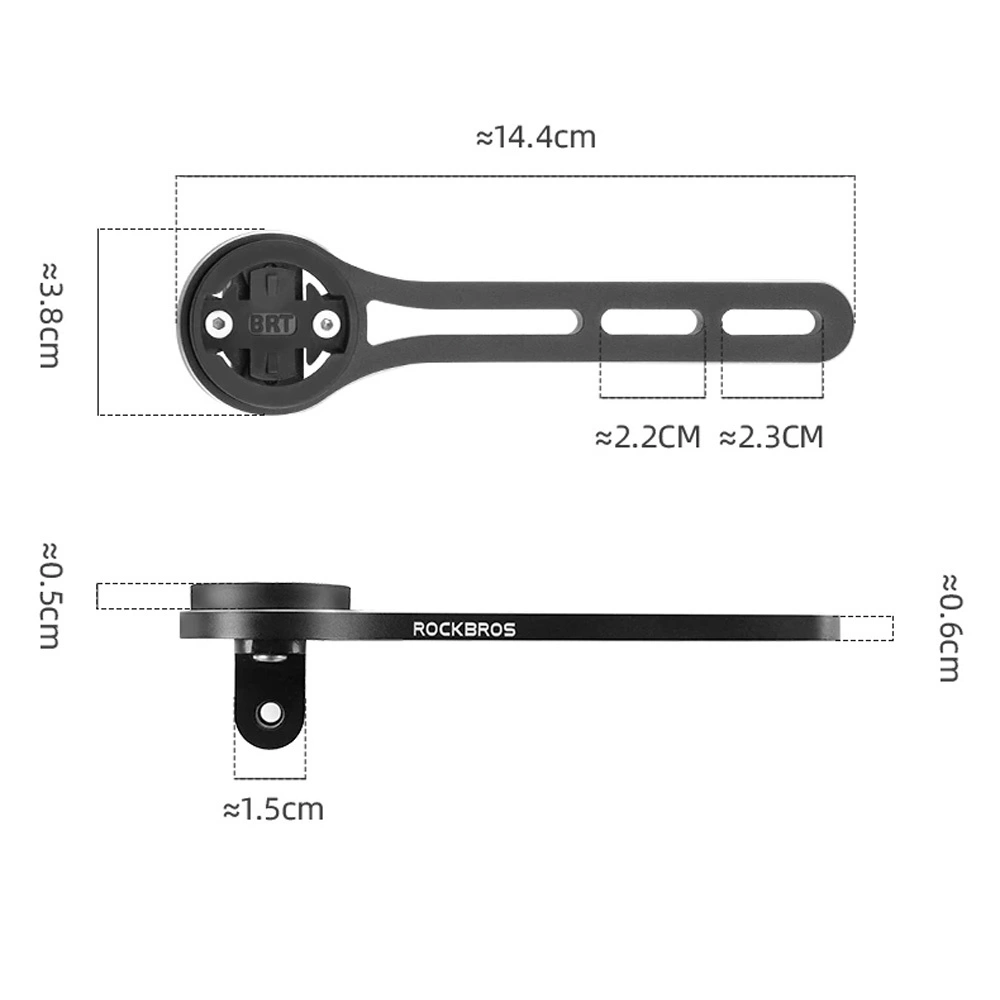 Rockbros 29210005002 Garmin Bryton Cateye Bicycle Mount for Handlebar - Blackeng